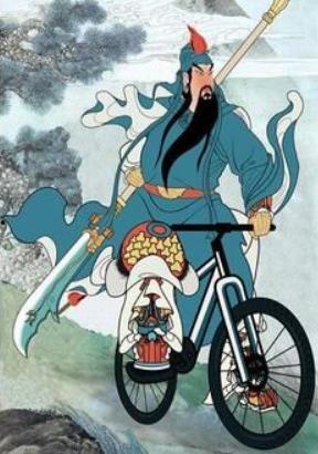 关羽骑摩托爆料图视频,穿越时空的英勇传奇